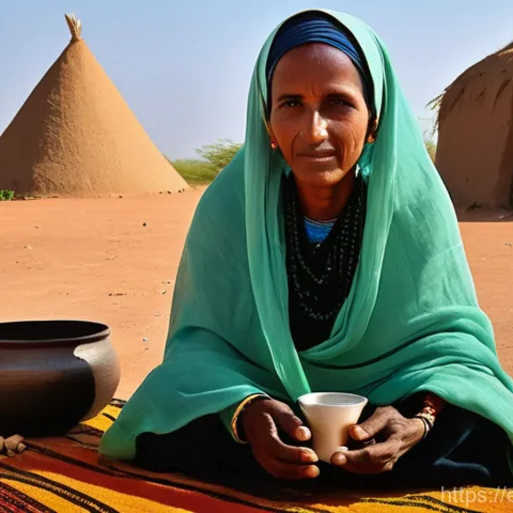 지부티의 주요 부족과 민족 - **Djiboutian Coffee Ceremony with Elders**
    "A serene and intimate traditional Afar coffee ceremo...