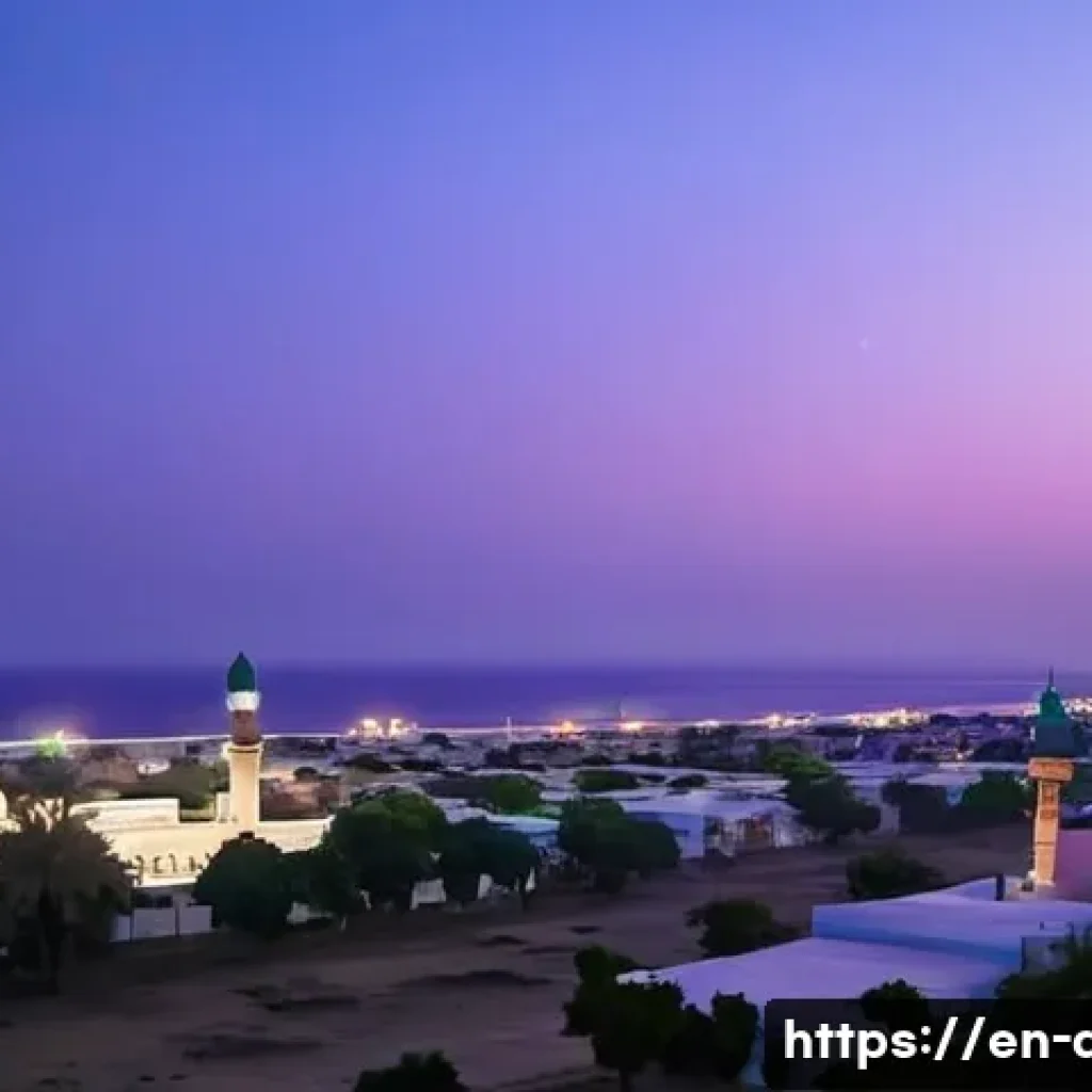 지부티와 이슬람 전통 - Morning's Serene Embrace: The Fajr Adhan in Djibouti City**

A serene and deeply atmospheric image c...