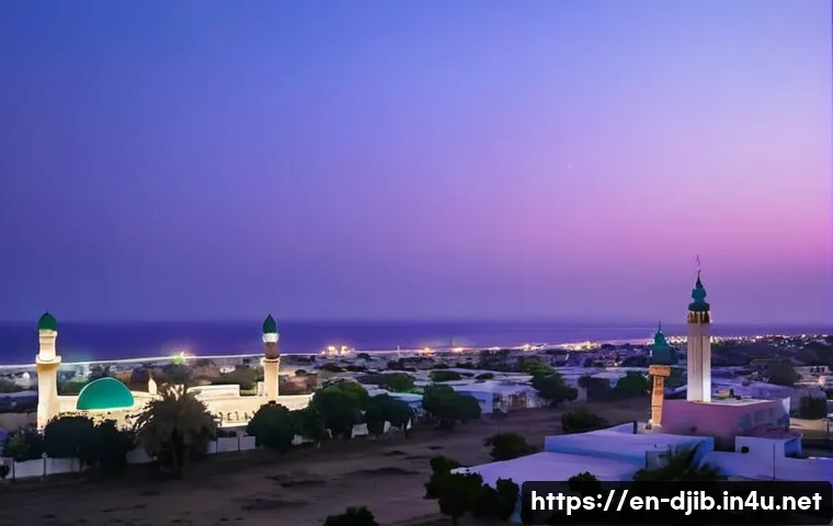지부티와 이슬람 전통 - Morning's Serene Embrace: The Fajr Adhan in Djibouti City**

A serene and deeply atmospheric image c...